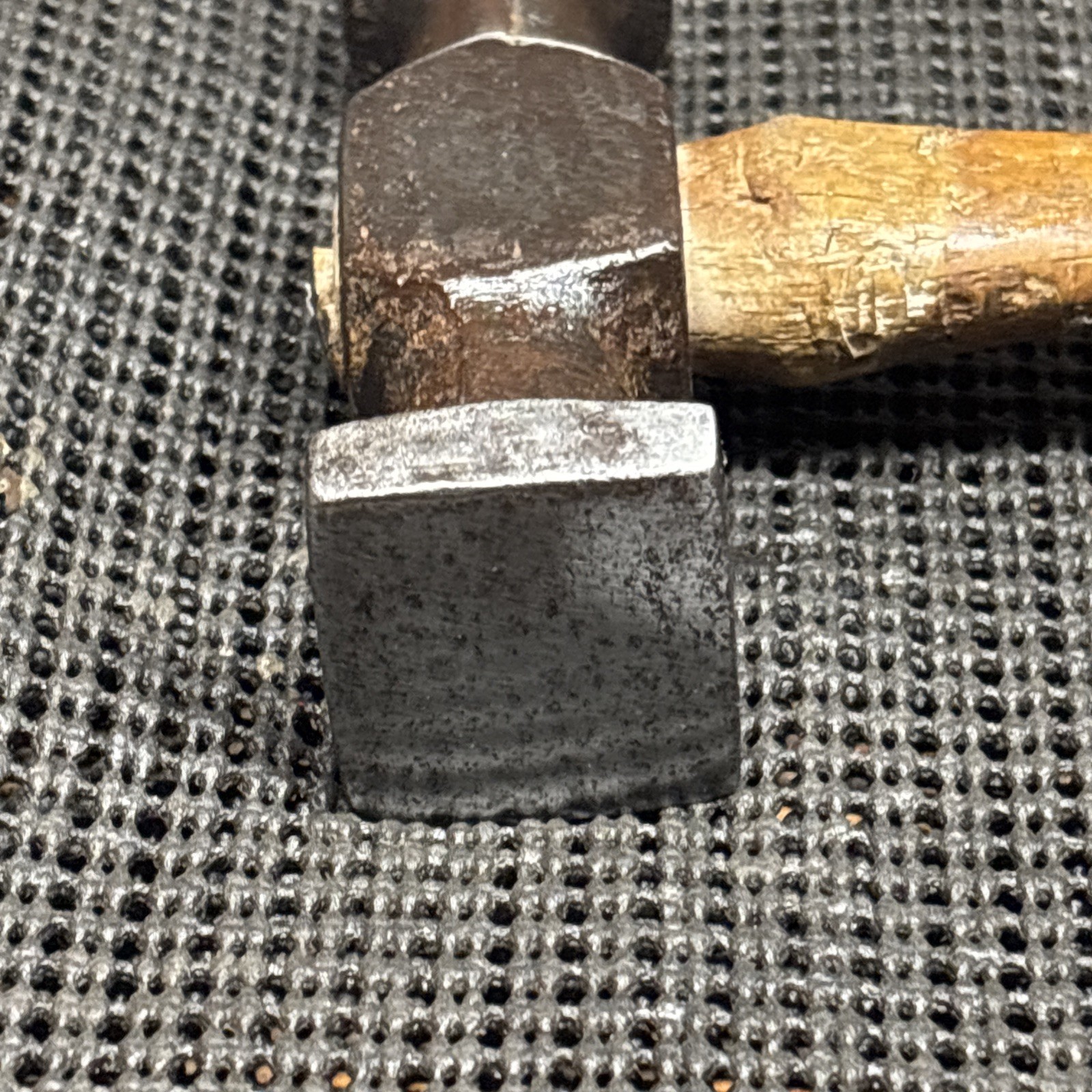 Vintage Round & Square Faced Auto Body Bumping Hammer – Long Handle. Rust Free