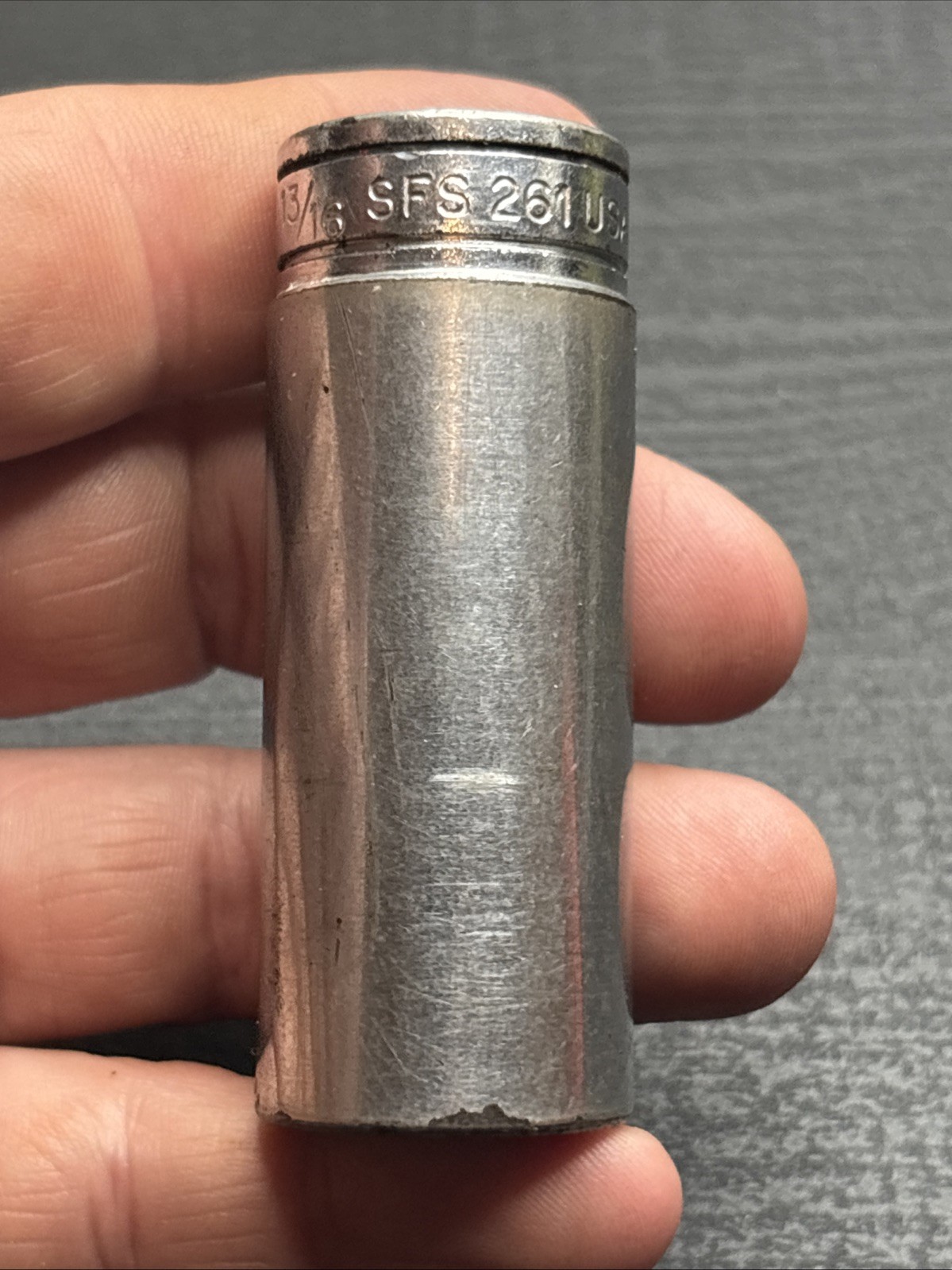 SNAP ON SFS261, 3/8″ DRIVE, 13/16” SOCKET, 2.7″ DEEP, 6 POINT.
