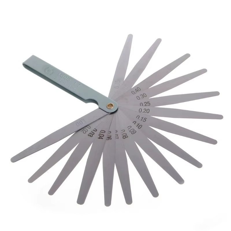 17 Blade Feeler Gauge 0.02-1.00mm Metric Gap Measuring Tool Engine Valve Set