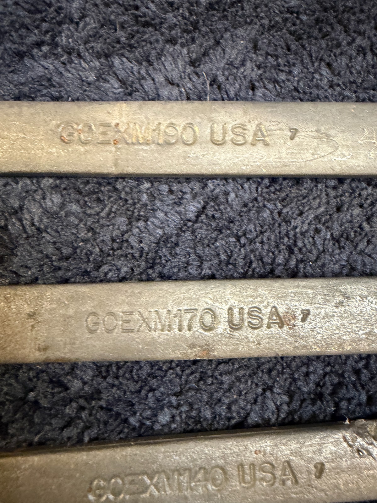 Snap-on 6 Piece Combination Wrench Set, GOEX See description for sizes. USED