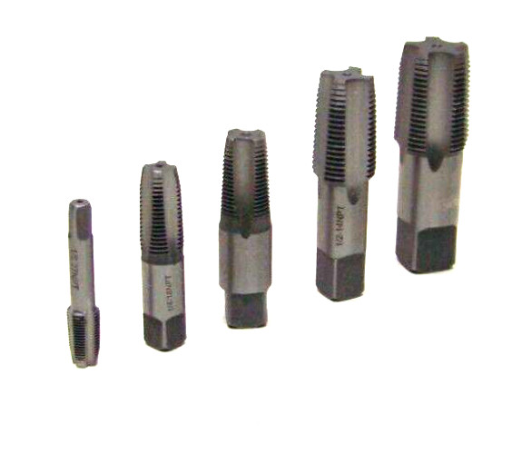 5pc Pipe Tap 1/8″ X 27 1/4″ X 18 3/8″ X 18 1/2″ x 14 3/14 x 14 NPT Threader Set