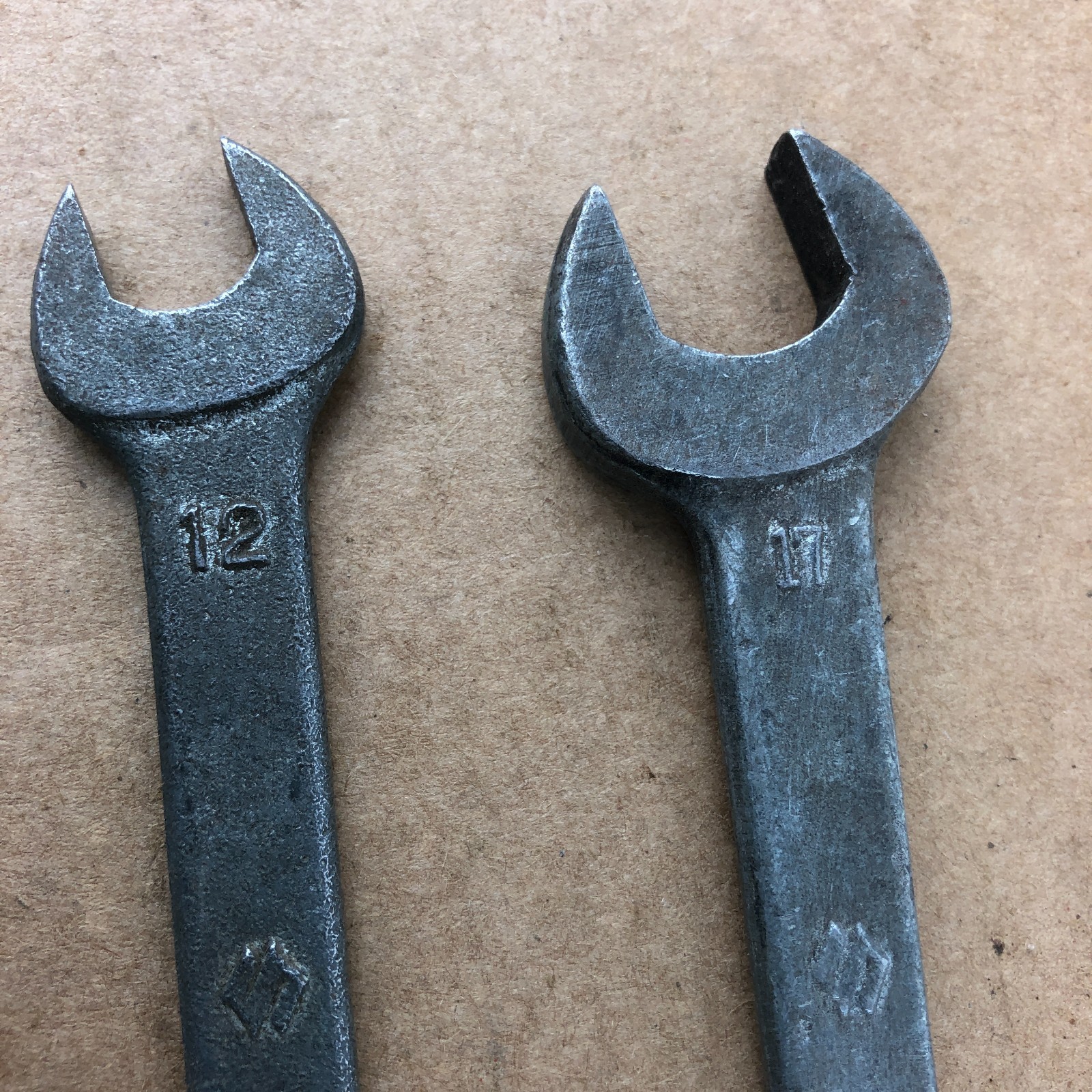 Vintage Suzuki Double Open Box End Wrench LOT 10mm 12mm 14mm 17mm 32mm Japan