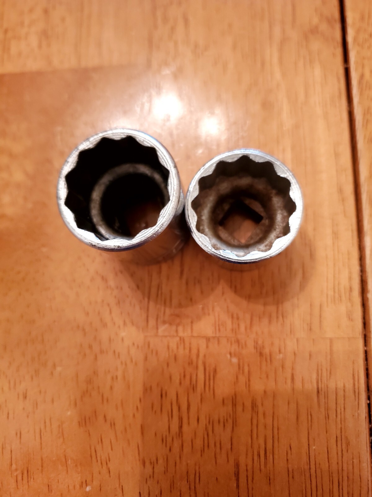 Snap On 3/8″ 1/2″ Drive 7/8″ 12PT SAE Shallow Chrome Sockets Lot Of 2