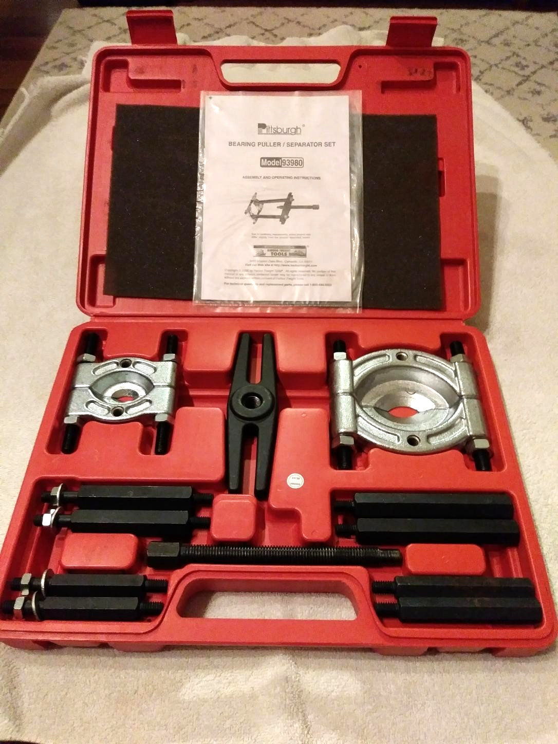 PITTSBURG BEARING PULLER SEPERATOR SET BRAND NEW