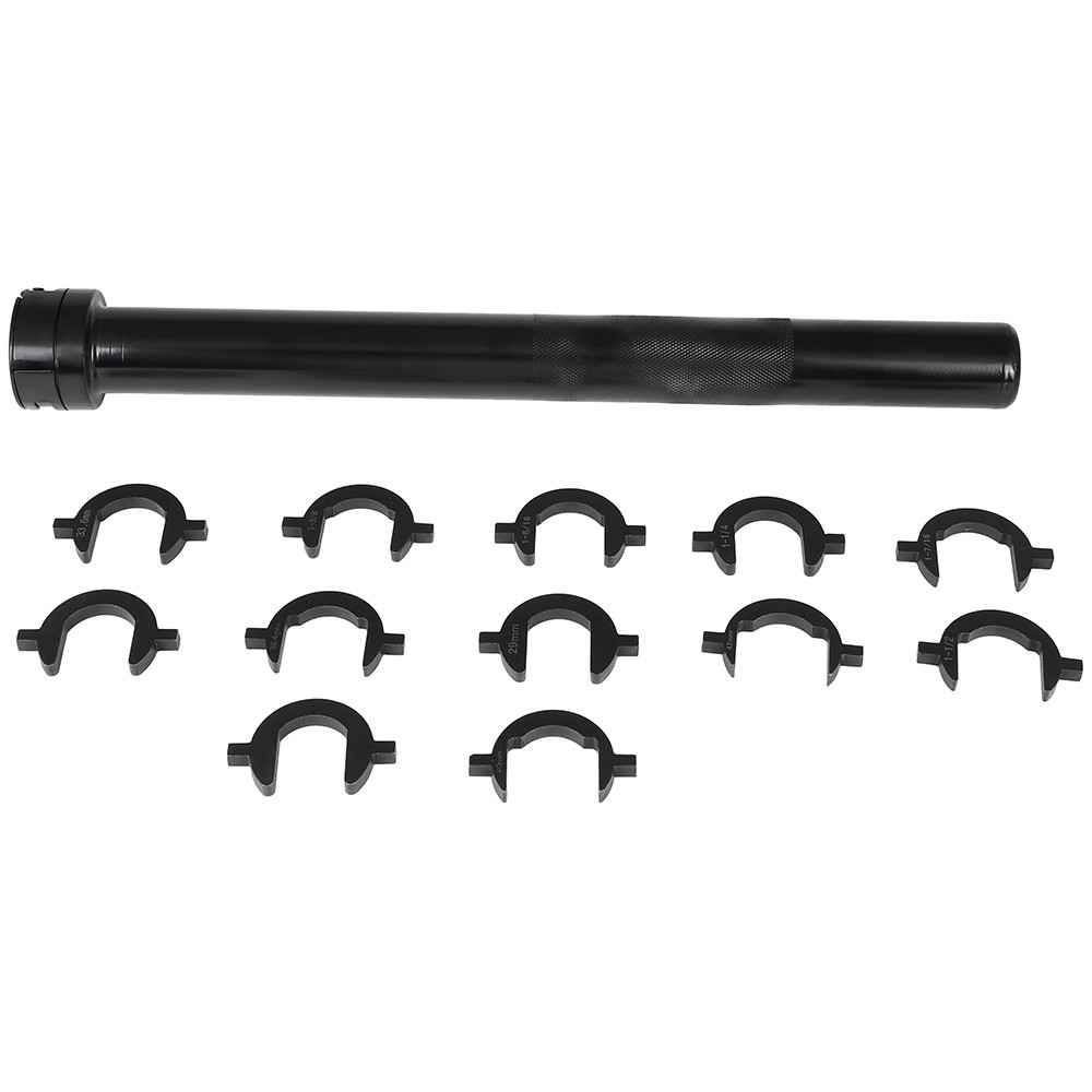 New 13pc Inner Tie Rod Removal Installation Tool Set with 12 SAE Metric Adaptors
