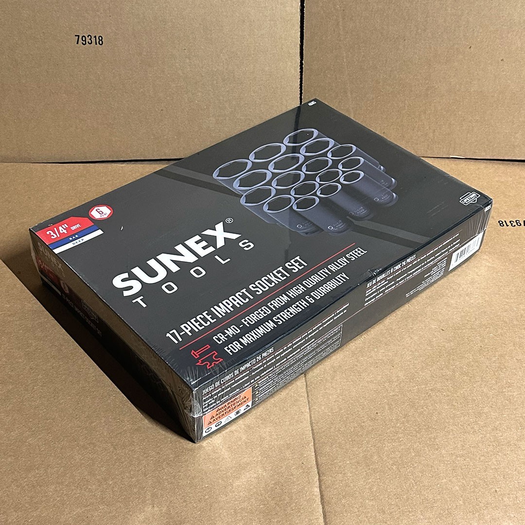 BRAND NEW! Sunex Tools 4685 17-Piece 3/4″ Drive SAE Deep Impact Socket Set