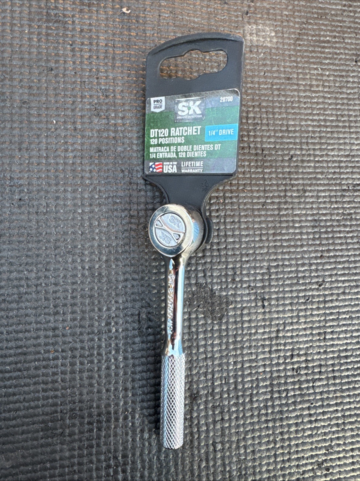 SK Tools USA Nos 1/4” DT120 Ratchet 20700 Rare Pro Grade S-K 4” 800700