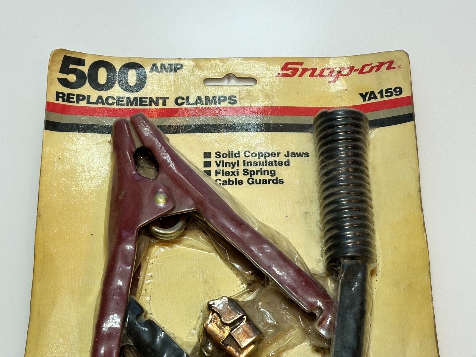 Snap-On Tools USA YA159 (New Old Stock) 500 Amp Replacement Clamps, Copper Jaws