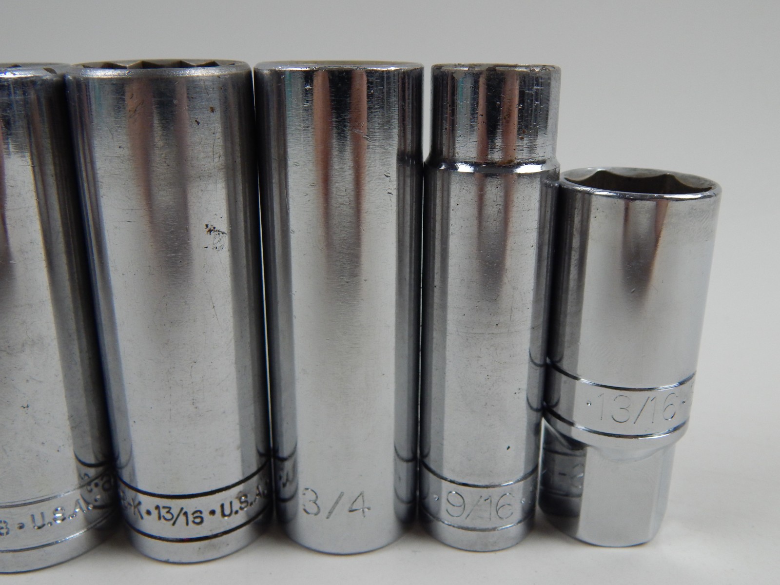 SK Tools 1/2″ Drive Deep Sockets 7 Piece Set 9/16 to 1-1/8″ SAE 41818 to 41836
