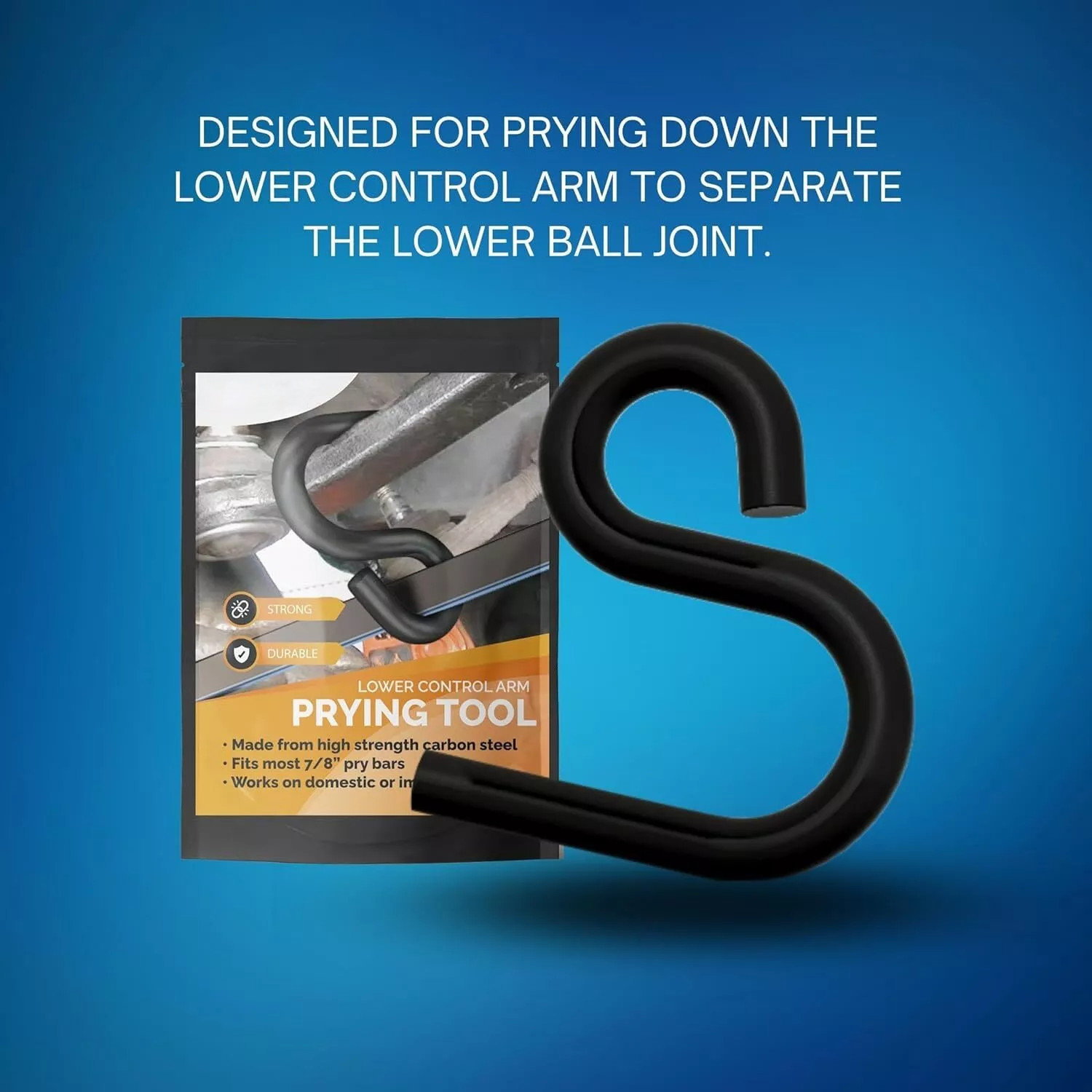 Automotive Ball Joint S Bar Hook Remover Tool Lower Control Arm Prying Tool US