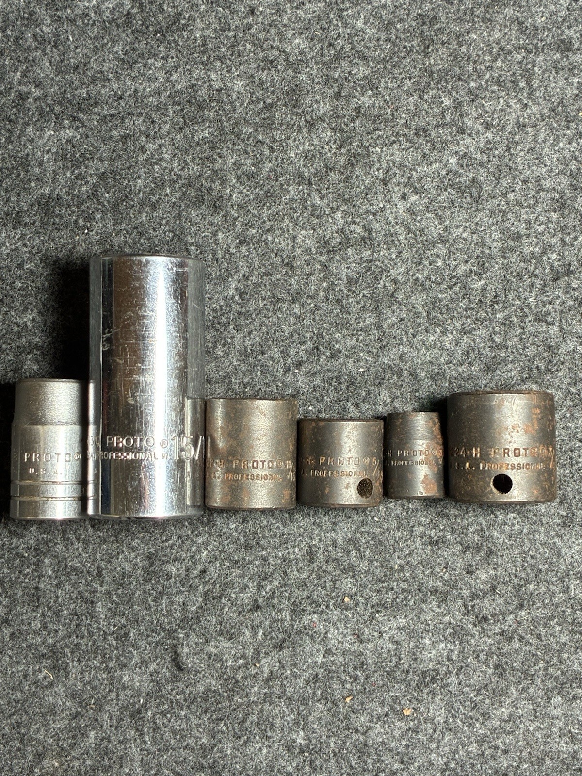 Vintage Proto Metal Case, With Snap On, Proto, and Mac Sockets, Made in USA