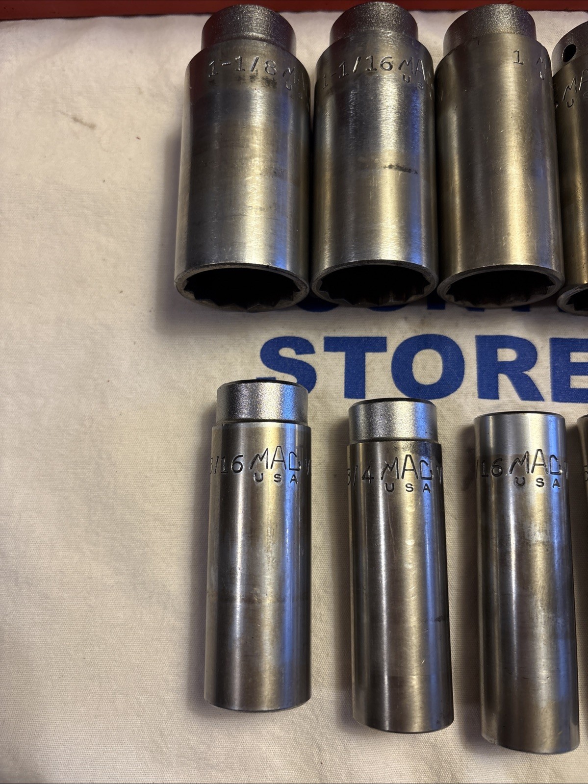Mac Tools 1/2″ Dr 1/2″ – 1-1/8″ 12pt Deep Chrome Socket Set (no 7/16) SVD122TR