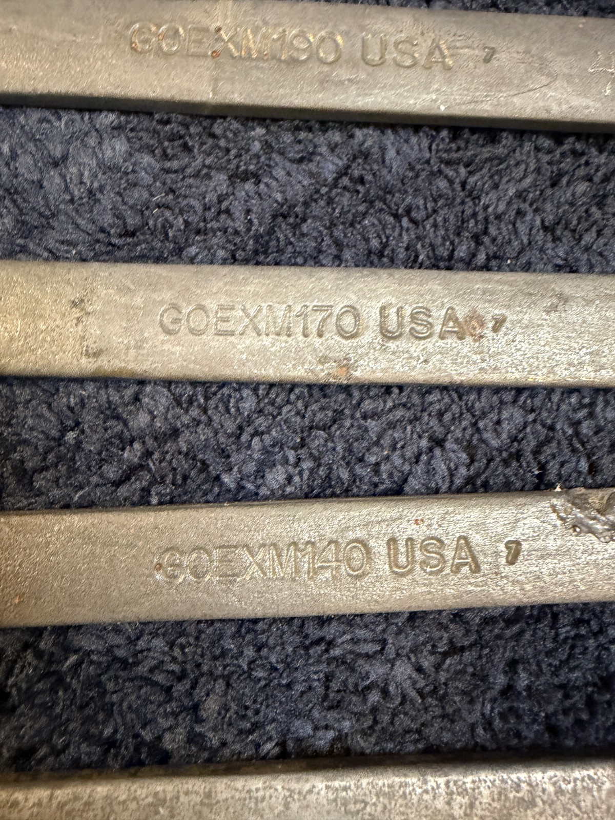 Snap-on 6 Piece Combination Wrench Set, GOEX See description for sizes. USED