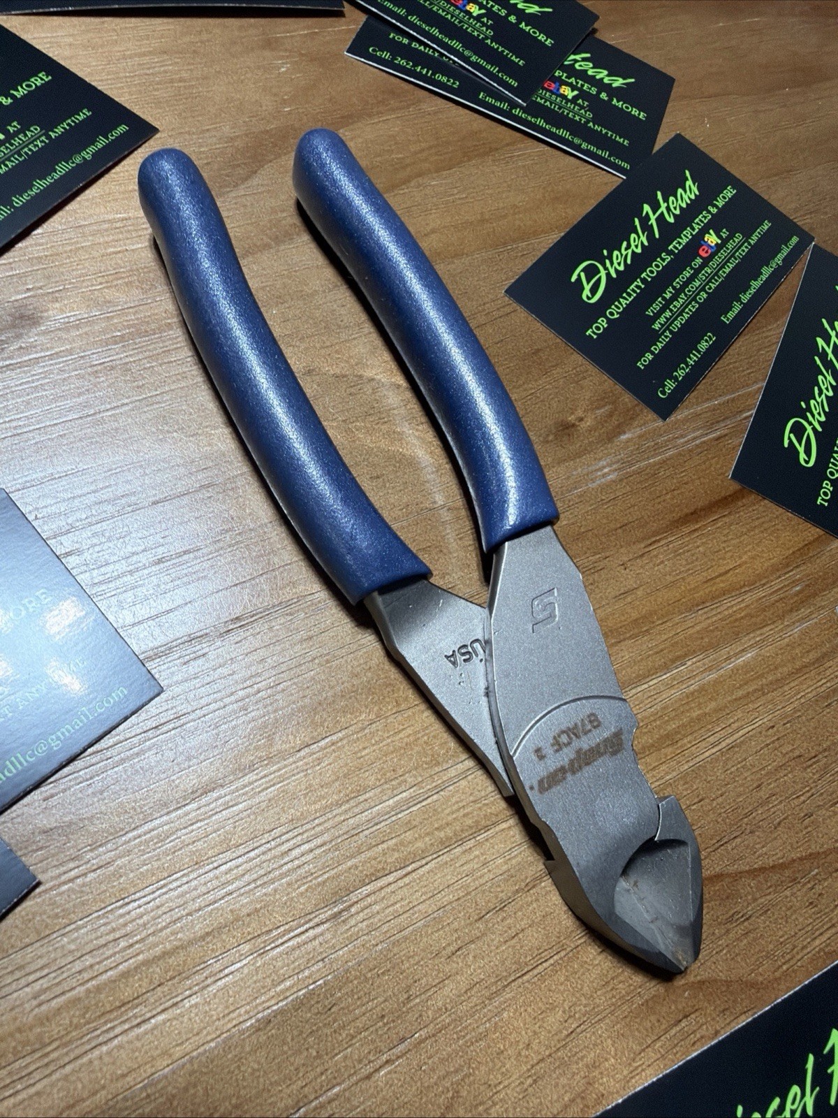 *NEW* Snap On 87ACF POWER BLUE 7″ VectorEdge Diagonal Cutter