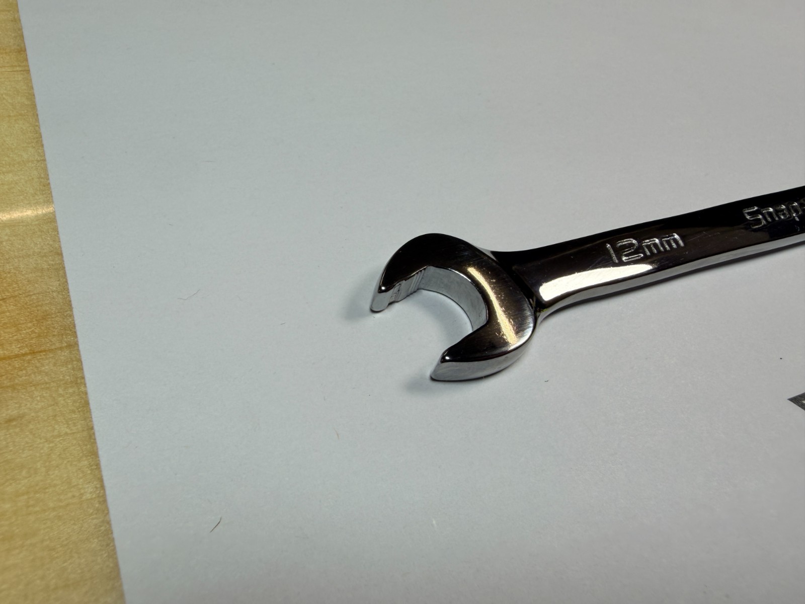 Snap-on Tools NEW 12mm Metric 0° Non-Reversing Ratcheting Combo Wrench SOXRM12A