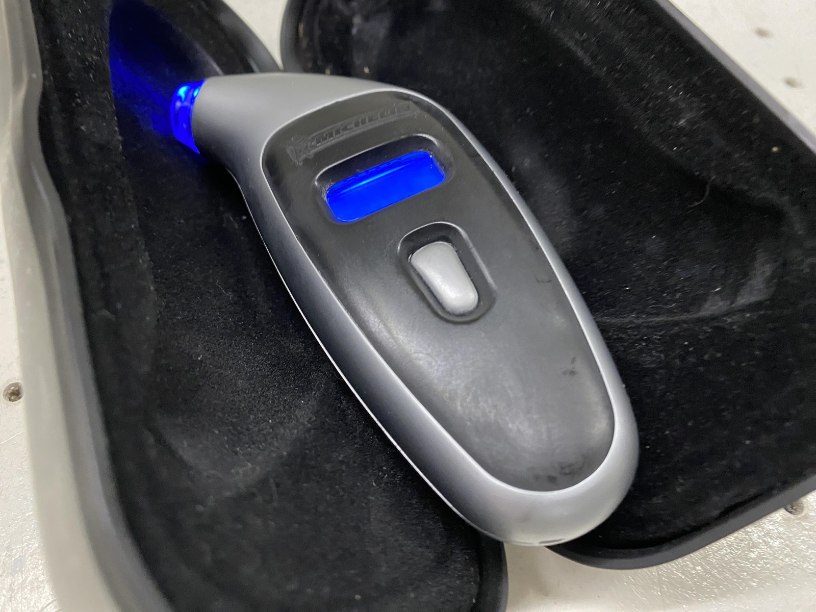 Michelin Digital Tire Pressure Gauge Silver With Case LED Light Display Auto