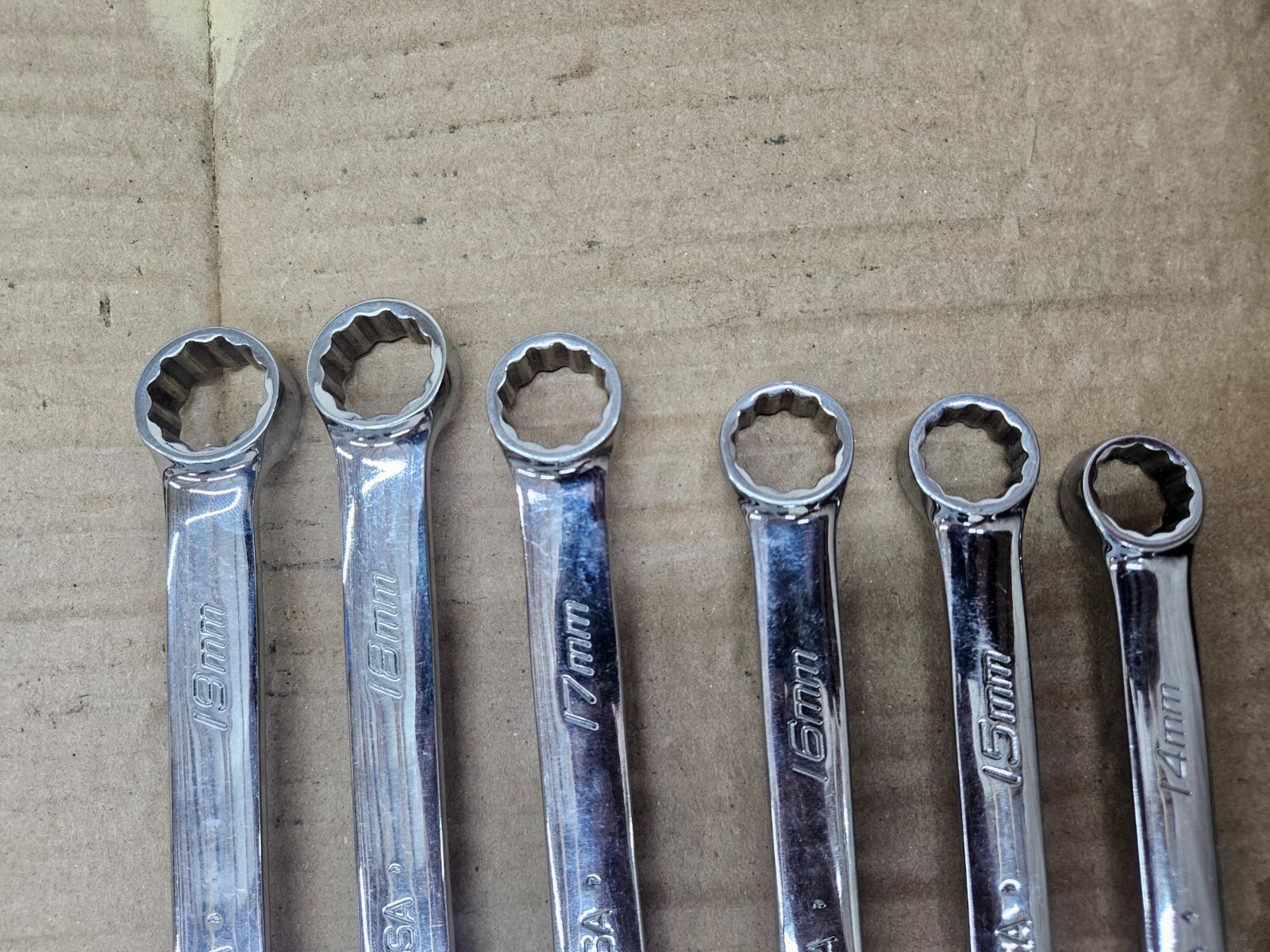 Snap-on Metric Combination Wrench Lot 14mm-19mm USA OEXM Series
