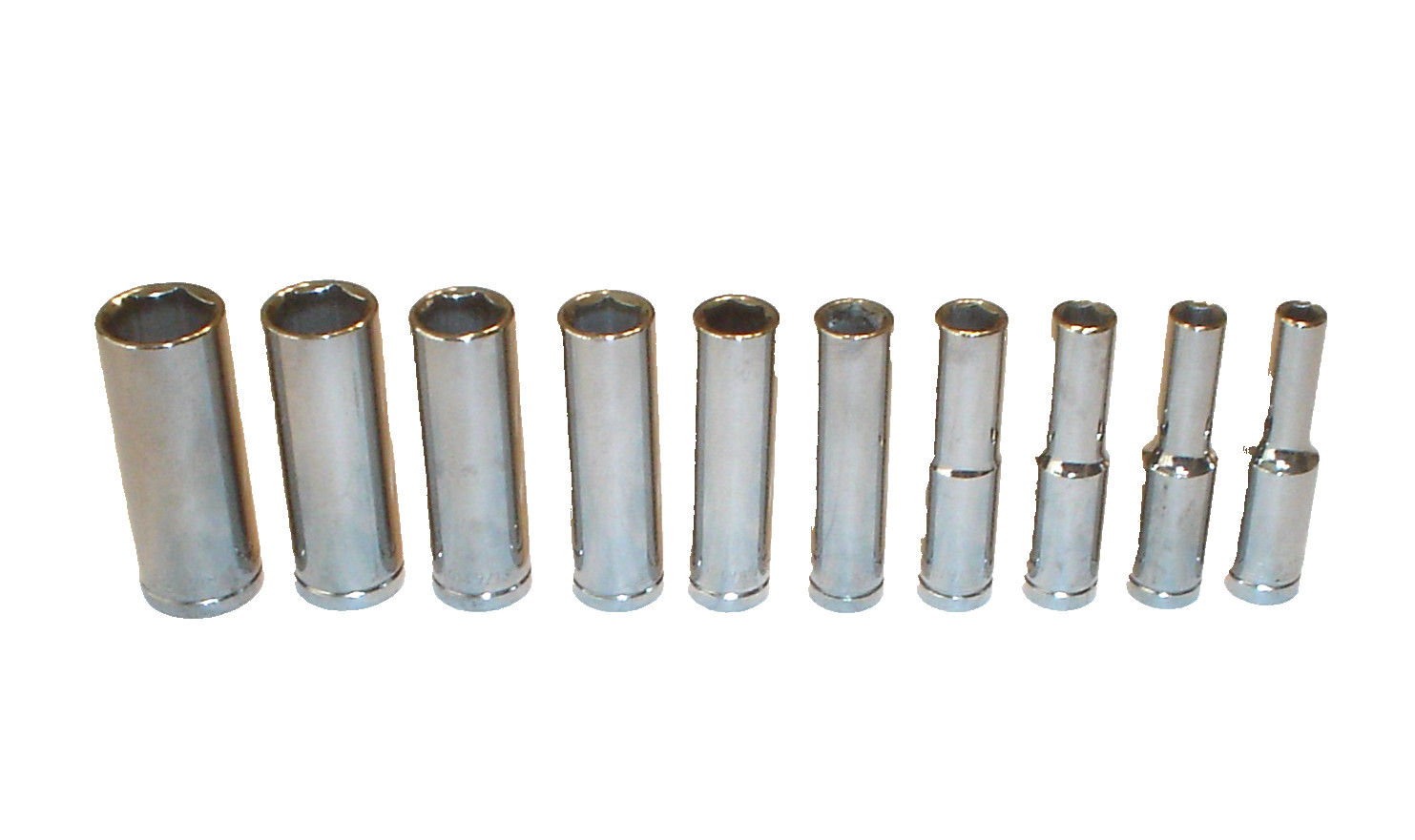 NOS Case IH 10-Pc 1/4″ Drive SAE 6-Point Deep Well Socket Set 3/16″-9/16″ Unused