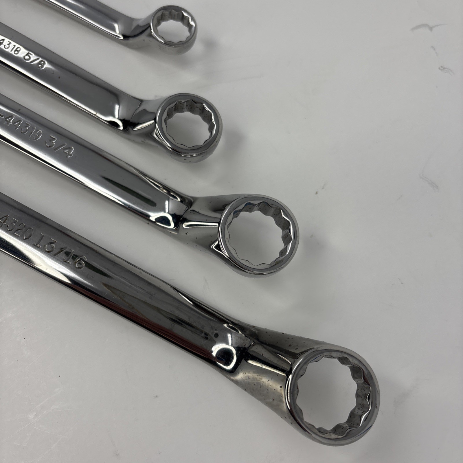 Craftsman 4pc Full Polish Deep Offset 12pt SAE Wrench Set1/2-15/16″ 44317-20 USA