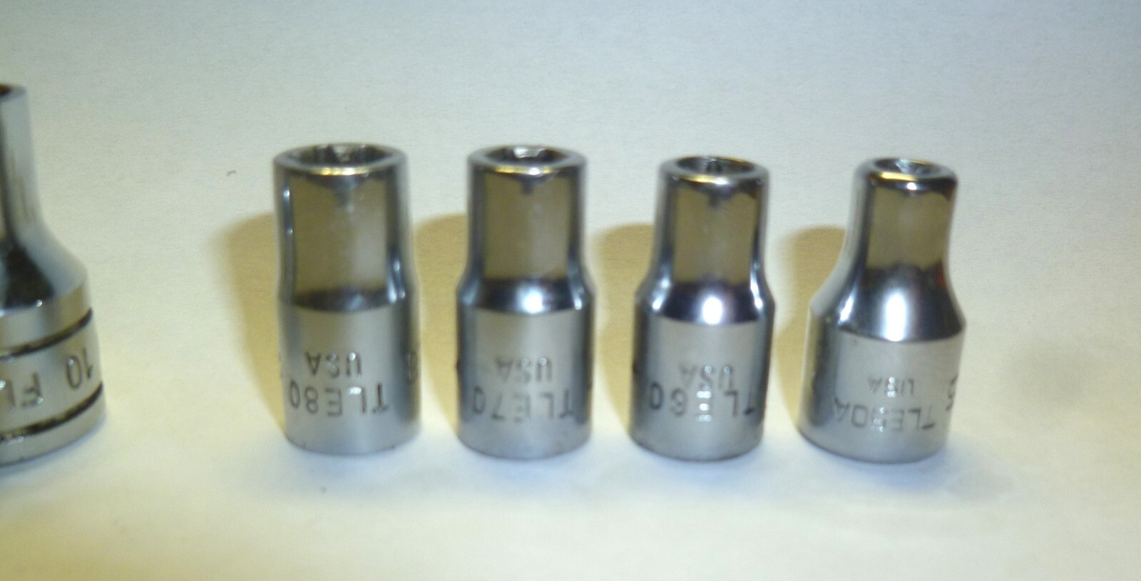 8pc Snap On Tools Torq Sockets 3/8 + 1/4 FLE1630 – TLE50