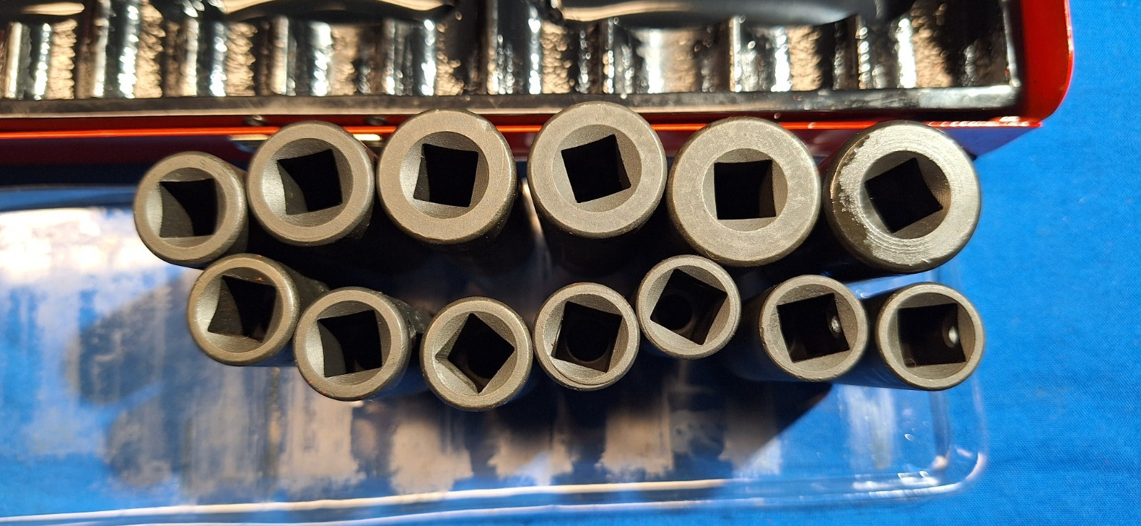 ATD Tools 2701 13 pc 3/8″ drive METRIC deep 6 point impact socket set 7mm-19mm