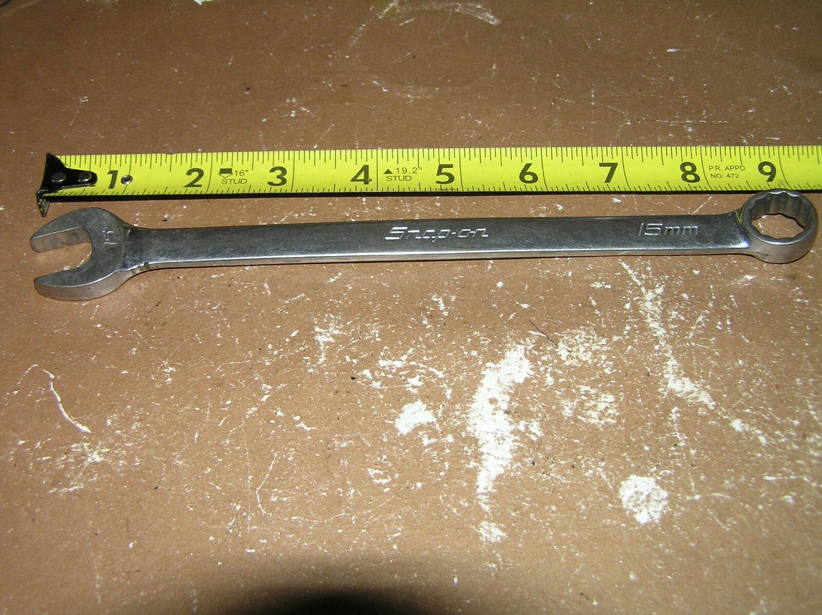 Snap On 15MM Standard Length Combination Wrench OEXM150A New Script