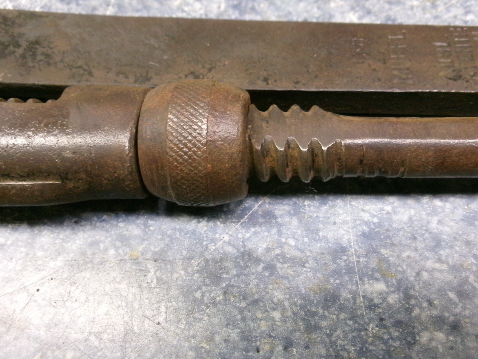 VIntage D.R.G.M. 21″ German Adjustable Pipe Wrench