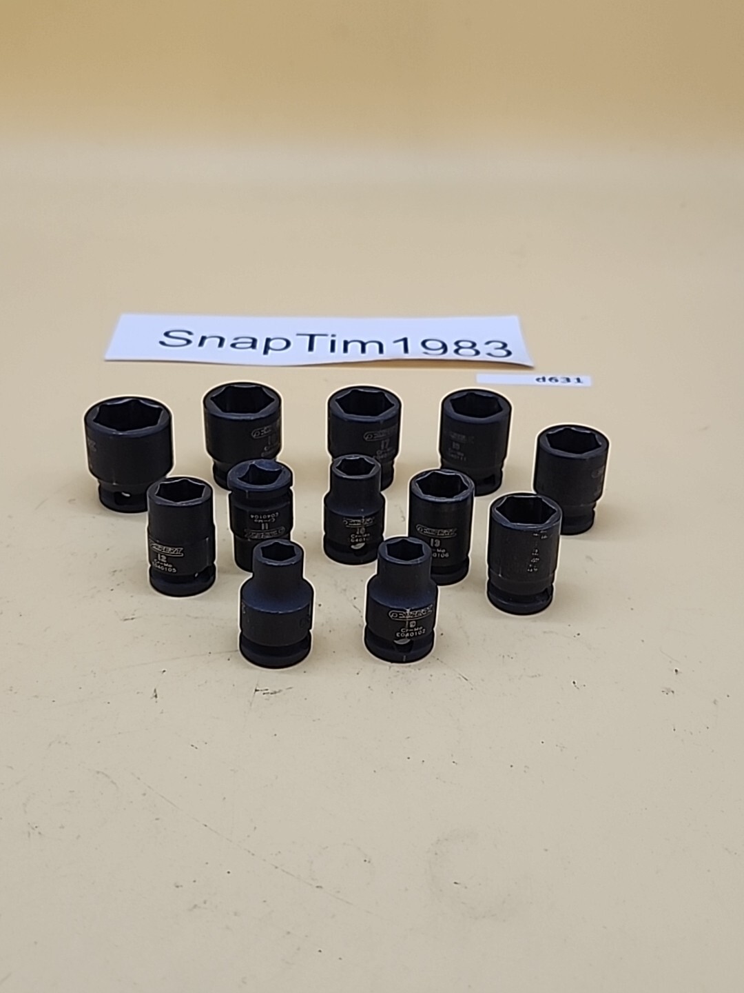 Expert E040101 -E040109 3/8″ Drive Impact Socket Set 12ea 6 Pt Metric / SAE