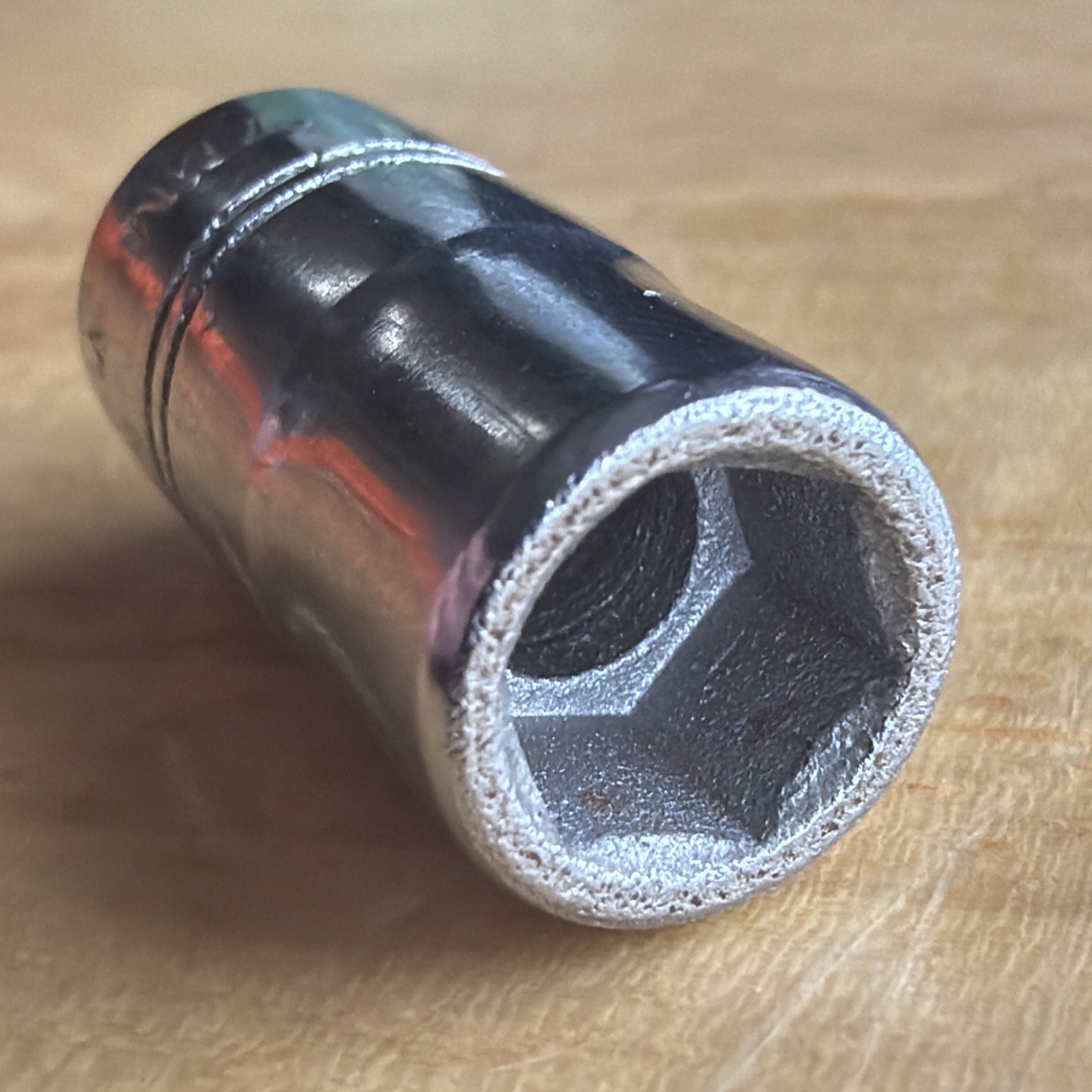 Vulcan x Williams Tools 7mm Shallow Socket 1/4″ Drive 6 Point MM-607 Vtg USA