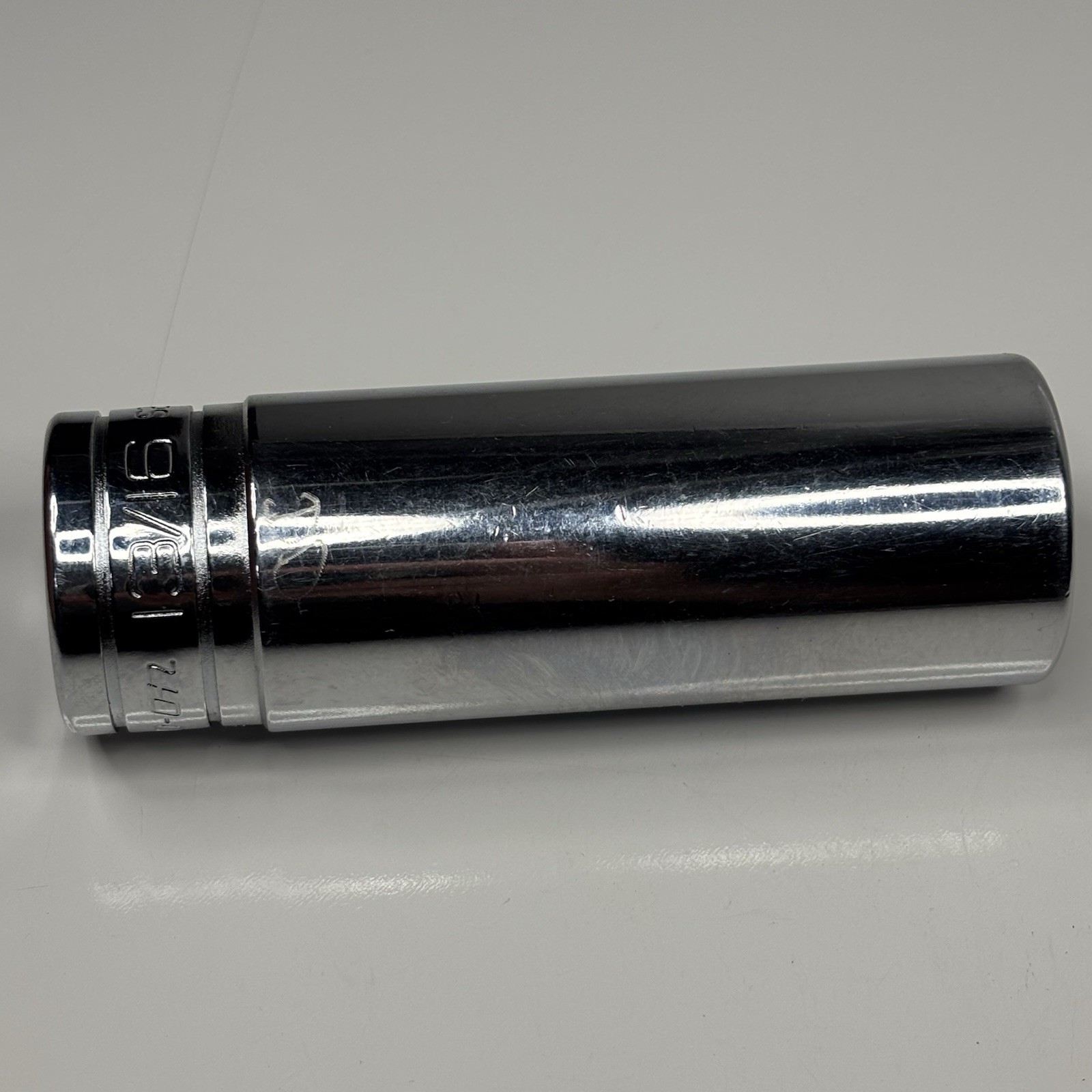 Snap On Tool S261 1/2 Dr 12Pt SAE 13/16 Flank Dr Deep Chrome Socket USA 1988