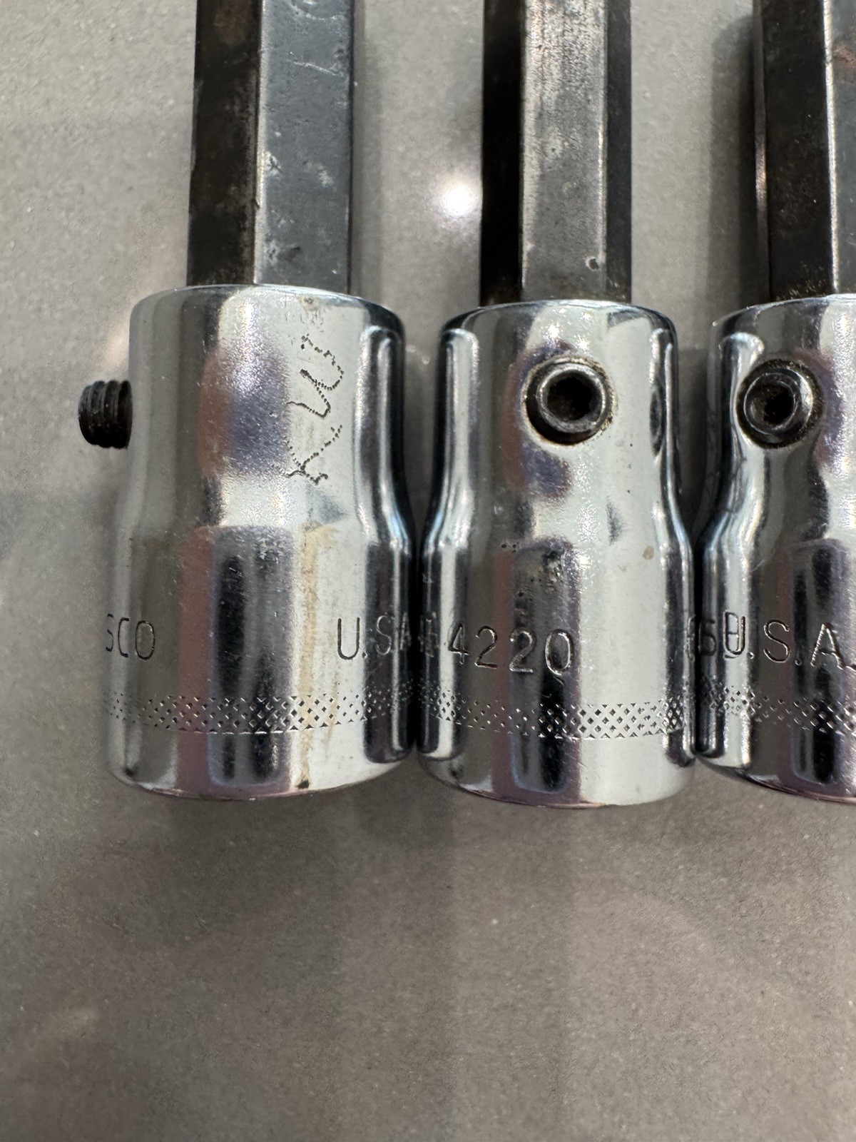 5PC EASCO 1/4″ DRIVE HEX SOCKET SET SAE