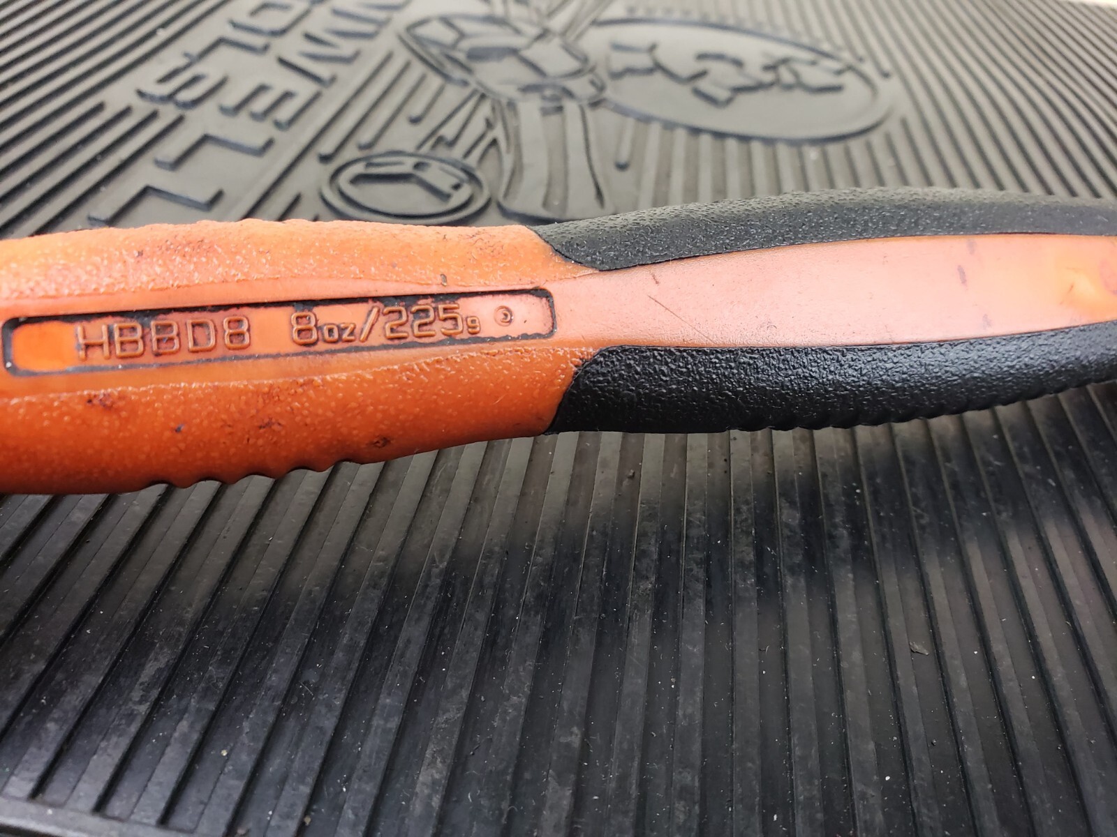 #bb917 Snap-on Tools USA ORANGE 8oz / 225g Soft Grip Dead Blow Hammer HBBD8O