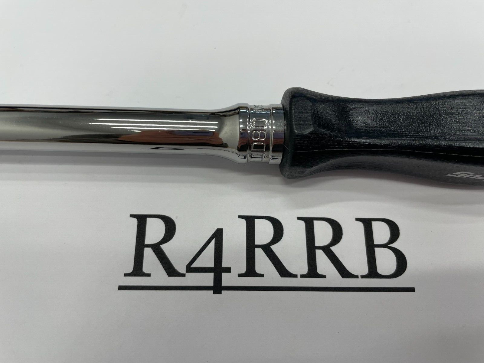 Snap-on Tools NEW BLACK 3/8″ Drive Hard Grip Extra-Long Fixed Ratchet FHLLD80BK