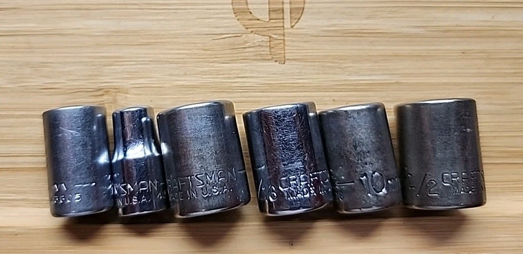 3/8″ Drive Metric Craftsman USA Sockets Pick & Choose (Condition in Description)