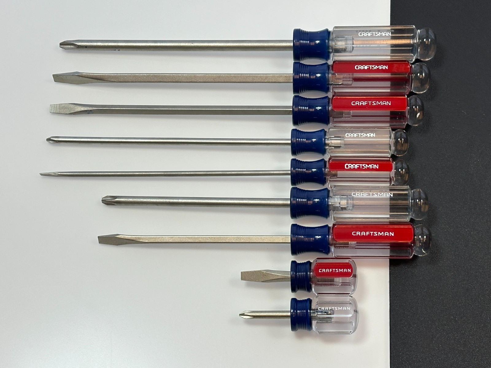 🇺🇸 Craftsman USA WF 9pc Phillips & Flat Slotted Screwdriver Set, NEW OLD STOCK