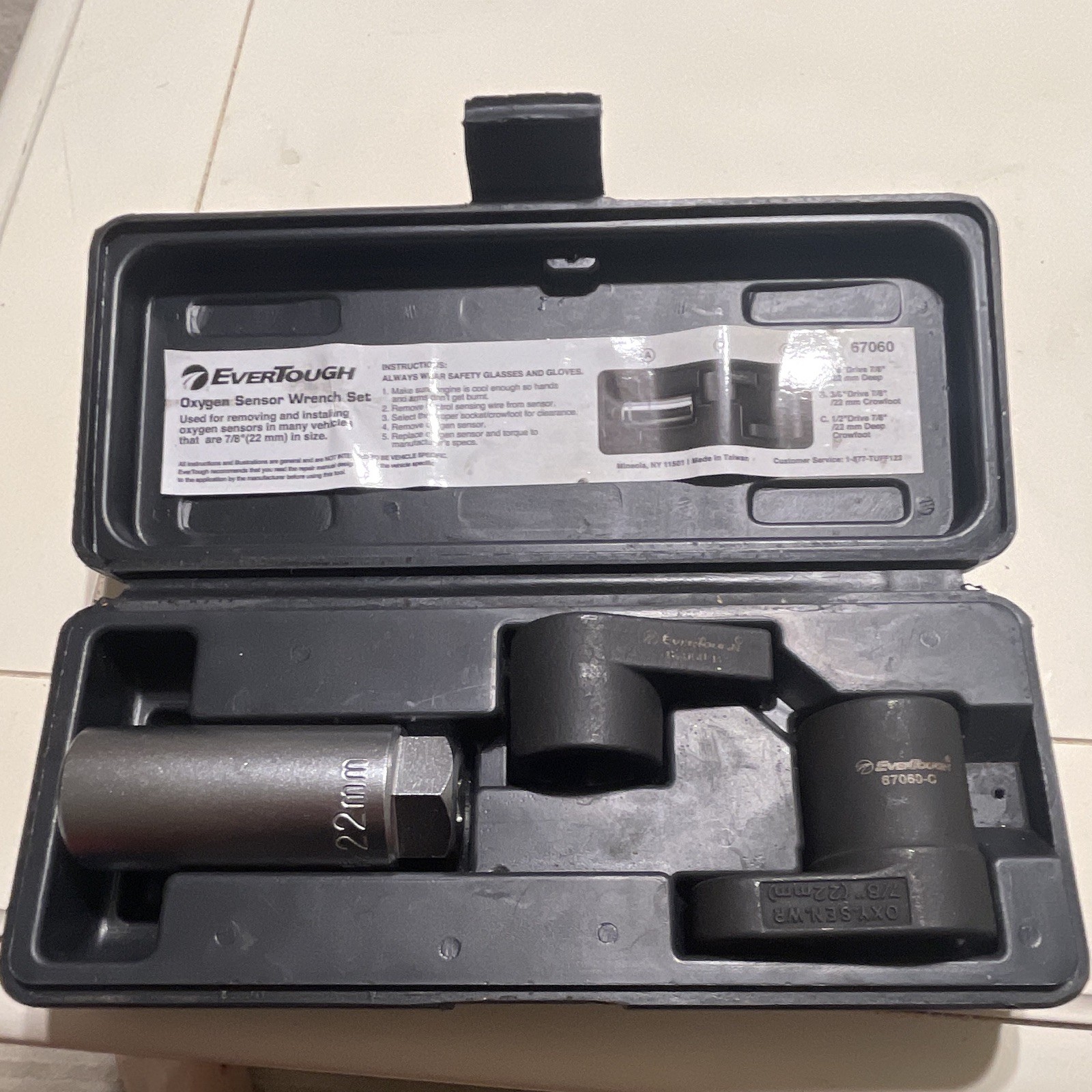 Oxygen Sensor Socket 22mm 3/8-Inch to 7/8-Inch Drive