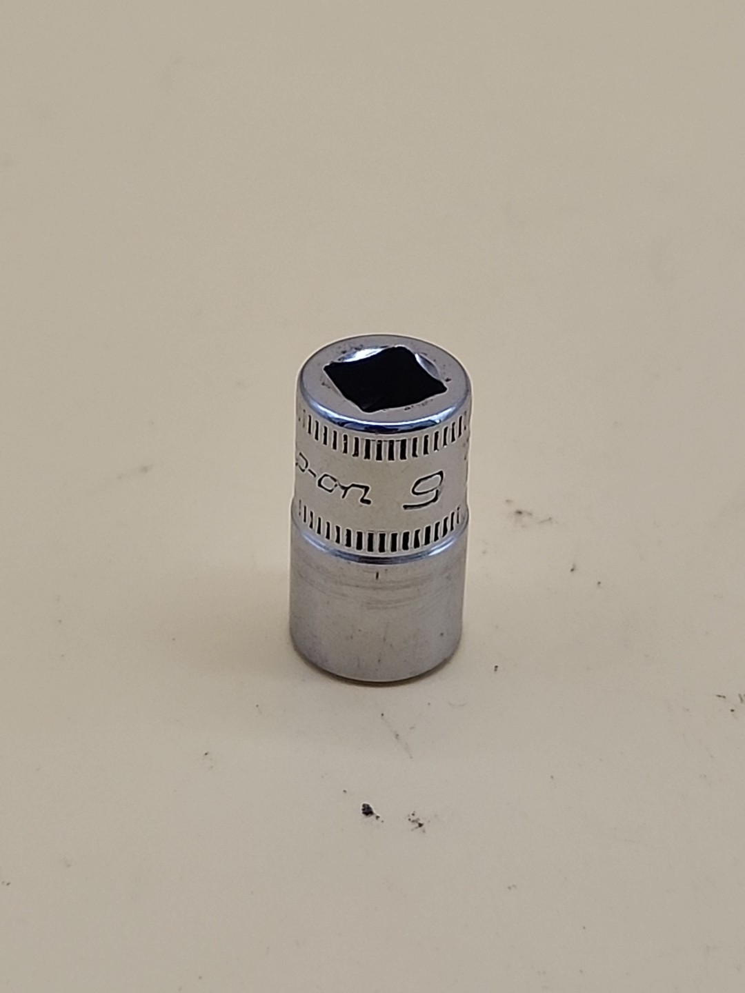 Snap-on Tools 1/4″ Drive 9mm Metric 6 point Shallow Chrome Socket TMM9 USA