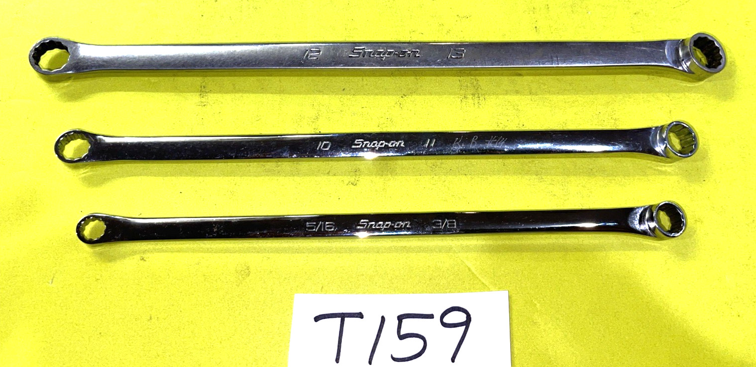 SNAP-ON TOOLS 3 PIECE SAE. & METRIC HIGH PERFORMANCE 15% OFFSET BOX WRENCHES