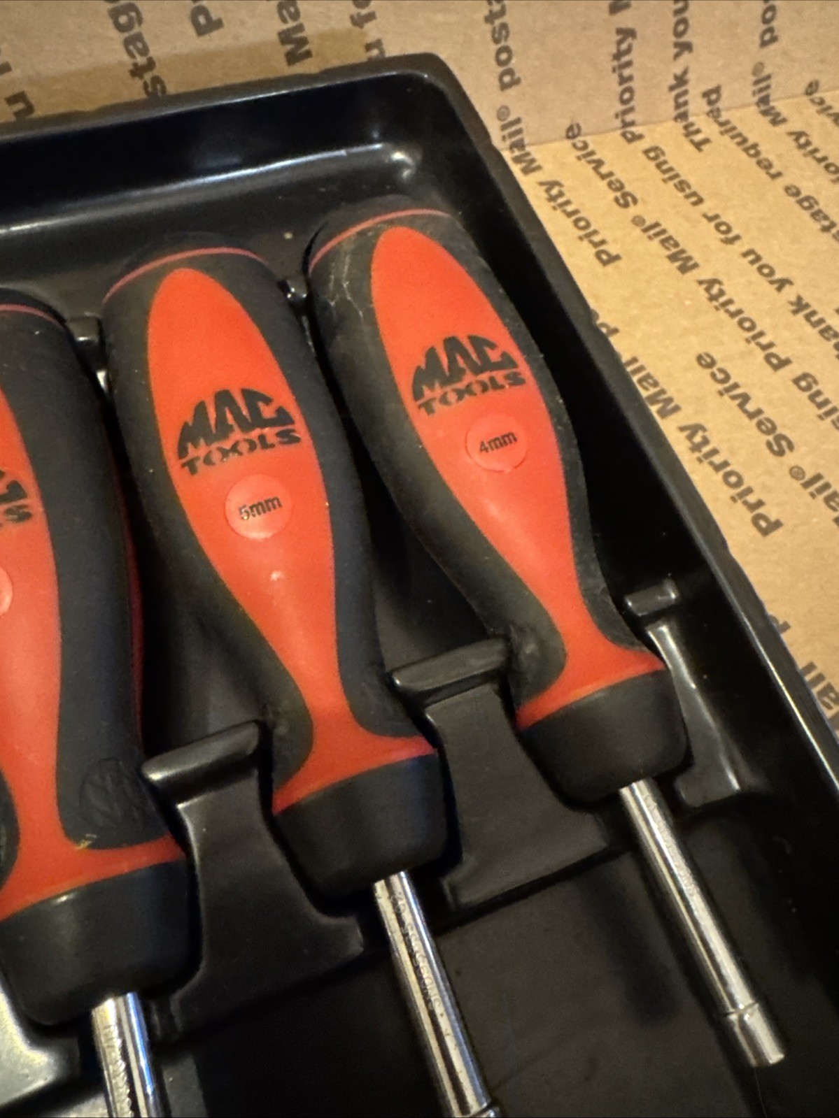 Mac Tools Stubby Nut Driver Set, Metric, 4-5.5, 7-12mm In Tray