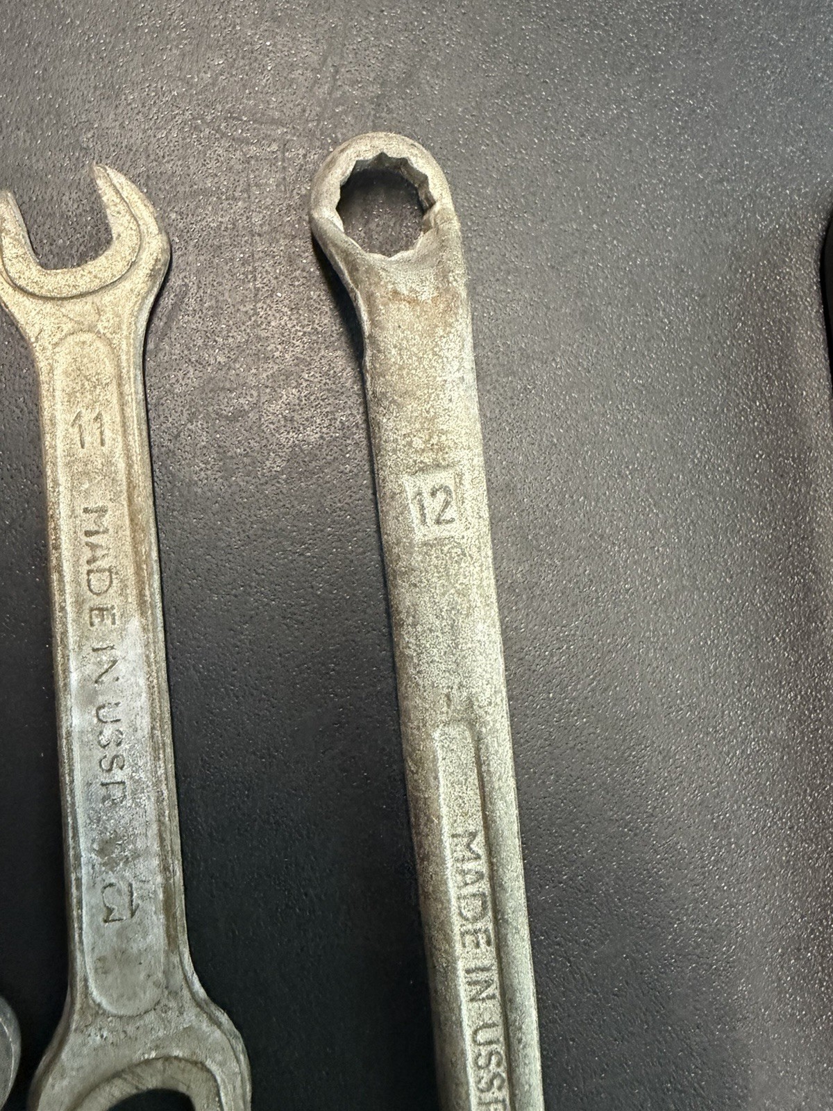 SOVIET VINTAGE WRENCH MADE IN USSR OPEN ENDED, Box Metric