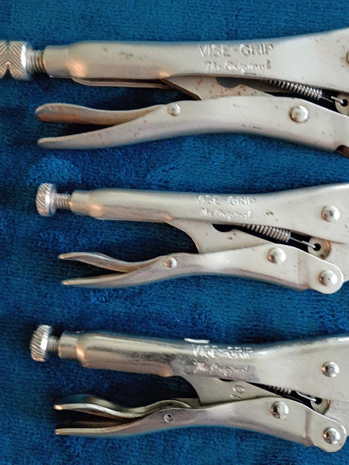 Irwin Vice-Grip Locking Pliers Set 10WR, 7CR and 7WR Curved Jaws.