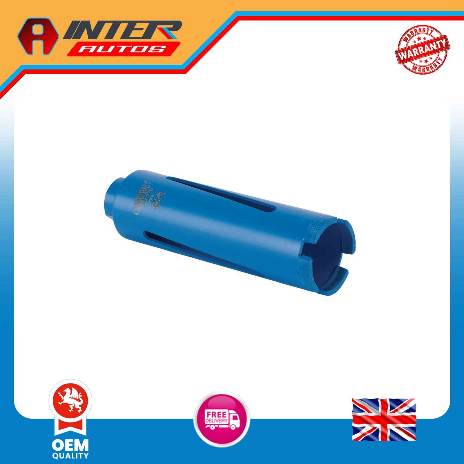 Draper Diamond Core Drill Bit, 48 x 170mm 08068