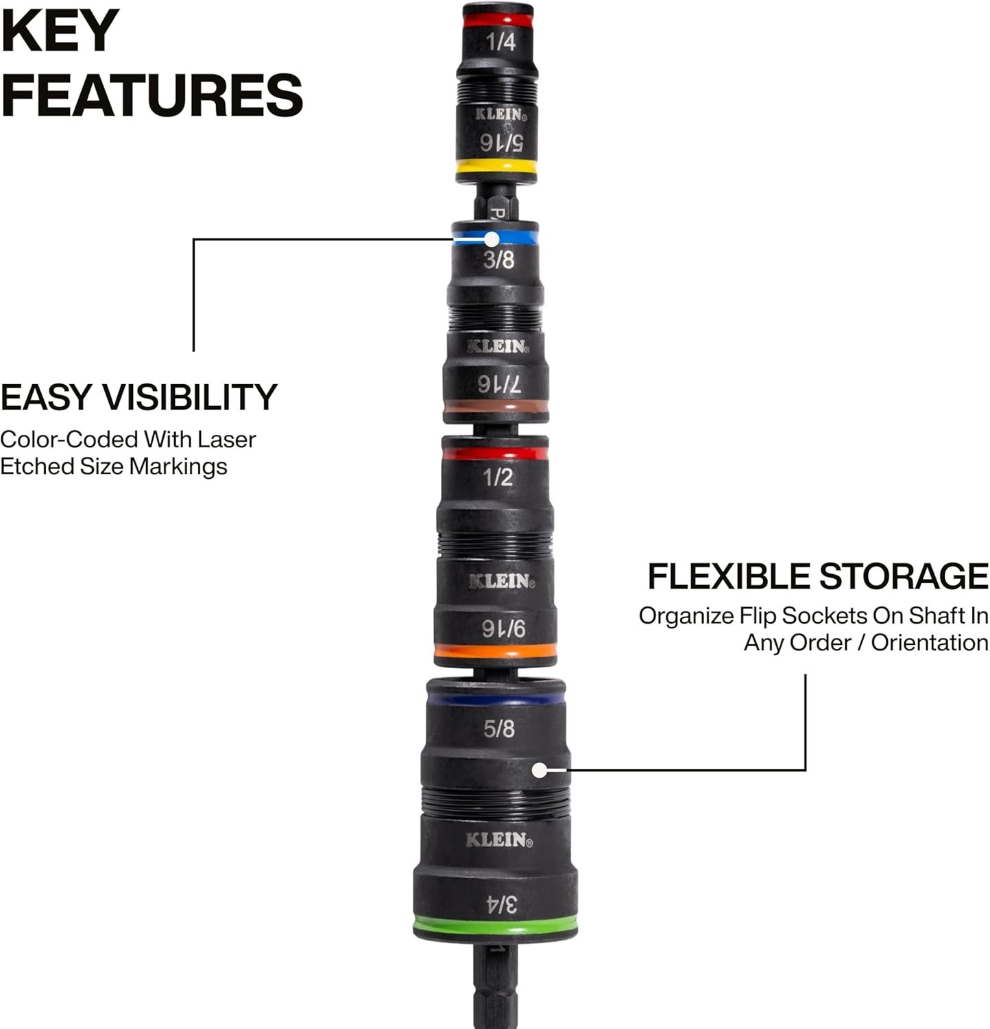 Versatile 9-in-1 Impact Socket Set with Powerful Magnet & Storage Solution
