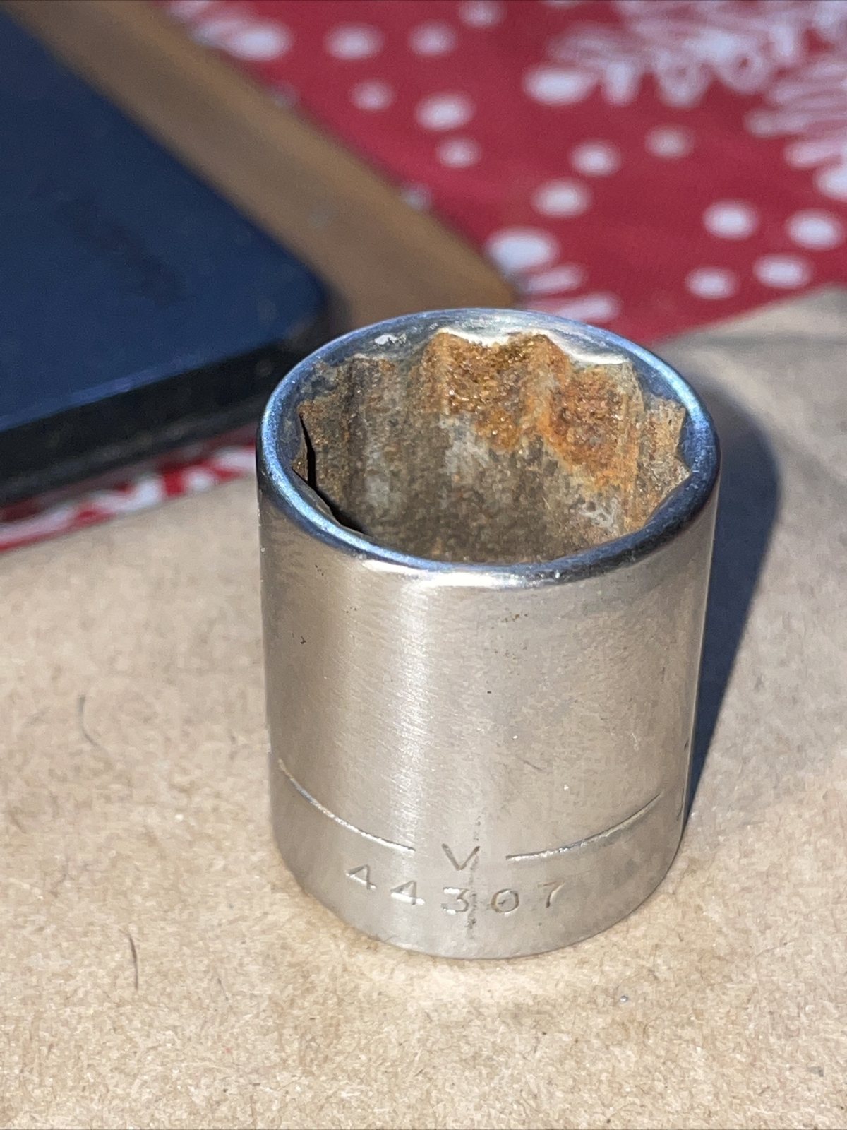 Vintage Craftsman V-44307 -V- Series 3/8″ Drive 17mm 12pt Socket VGC USA