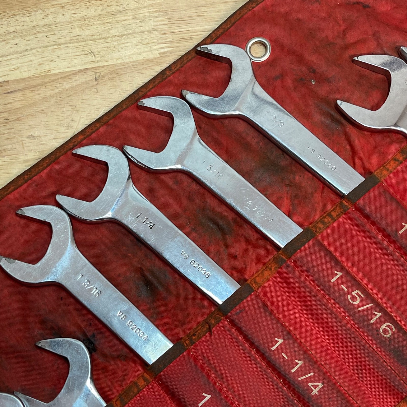 V8 Tools 9215 15pc SAE Service Wrench Set
