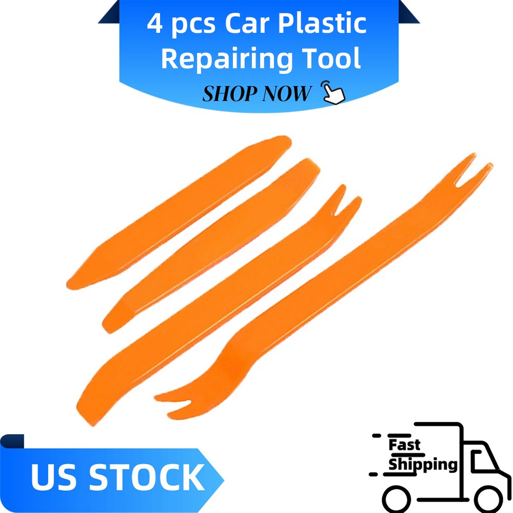4pcs Car Trim Removal Tool Panel Door Dashboard Fastener Remover Pry Set USA