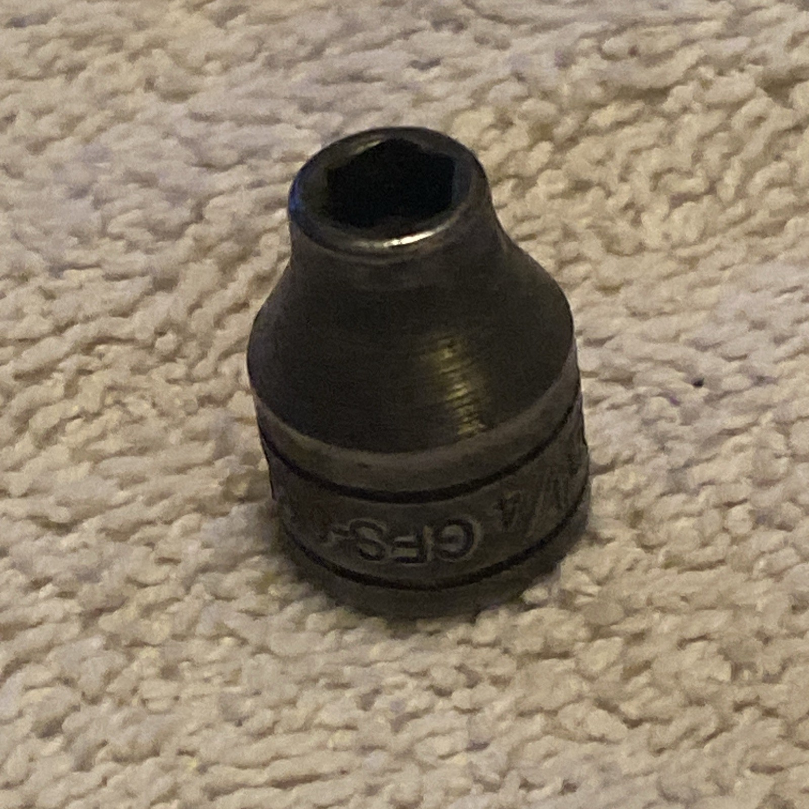 Snap-on Tools USA 3/8″ Drive 1/4″ Black Oxide Shallow Socket GFS081