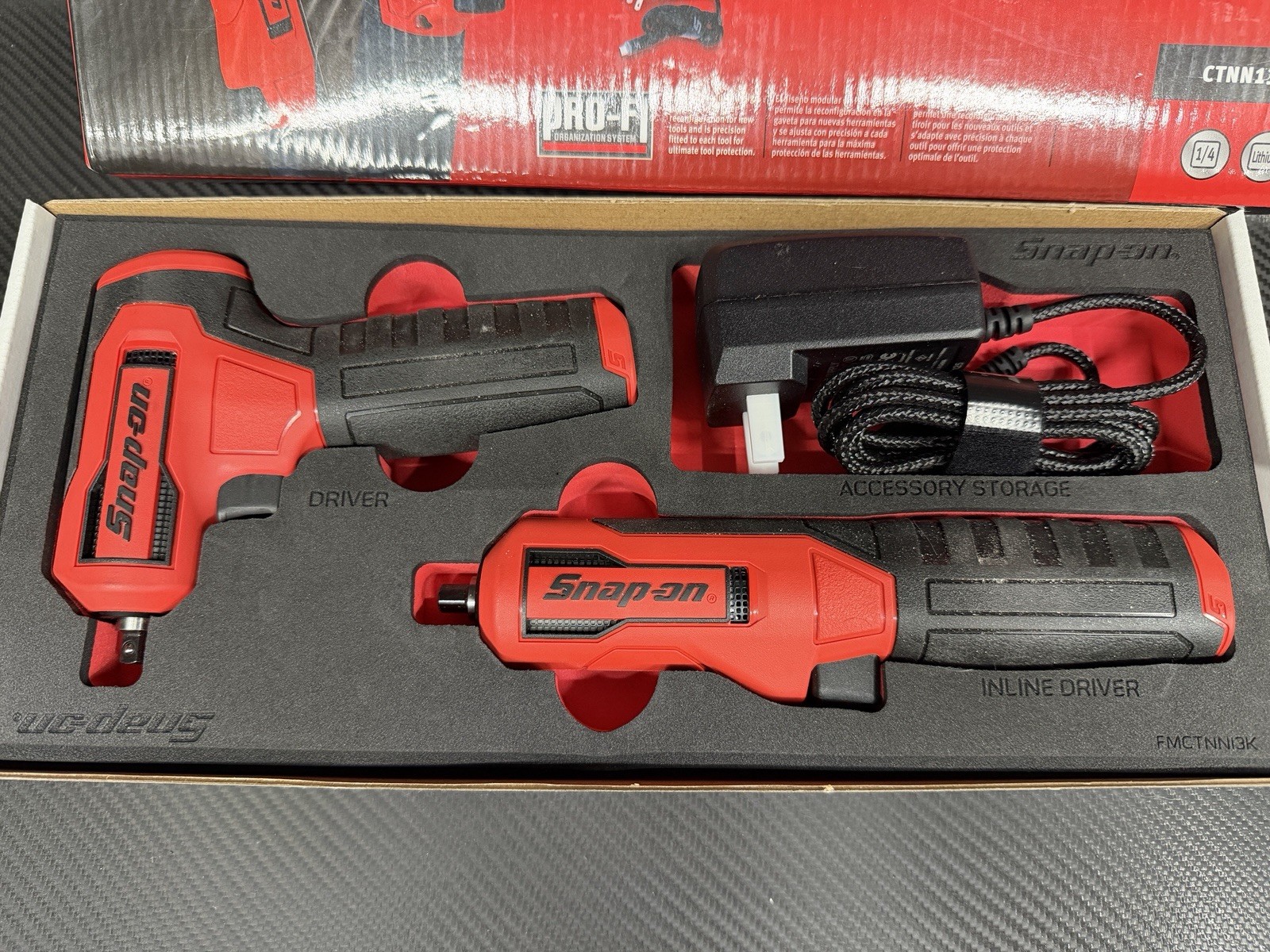 For Snap On Tools CTNN13KF Nano/Axcess Tool Kit Red Foam New 1/4drive 2pc