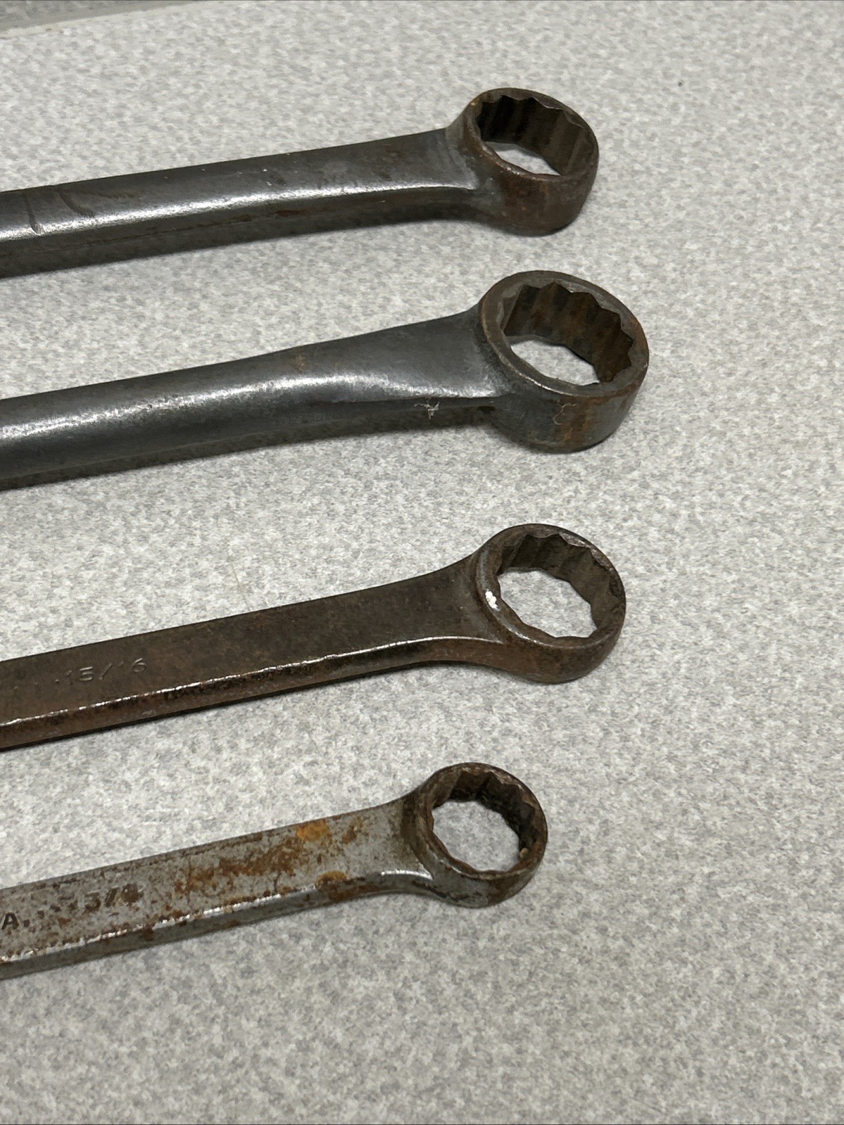 Lot of 4 Hand Wrenches Blue point Williams Plumb USA Large sizes