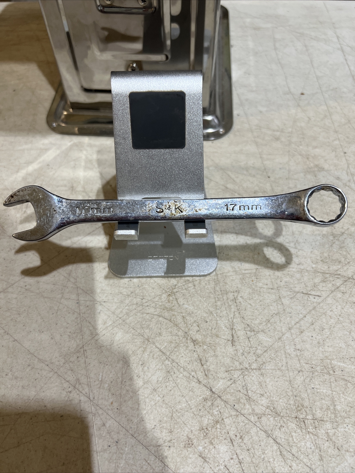 VINTAGE SK USA 17mm COMBINATION WRENCH 12pt 88317